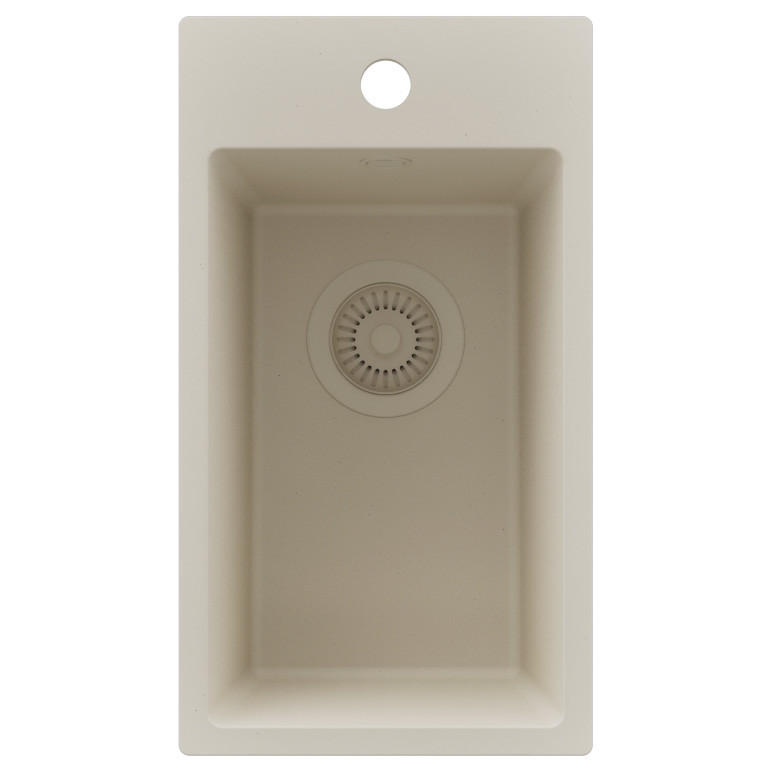 SPÜLBECKEN Riga, 2-er set Beige 28/50 cm 1 Becken + Ablauf-Set ab 30er Unterschrank - Beige, Kunststoff (28/20/50cm) - Primagran