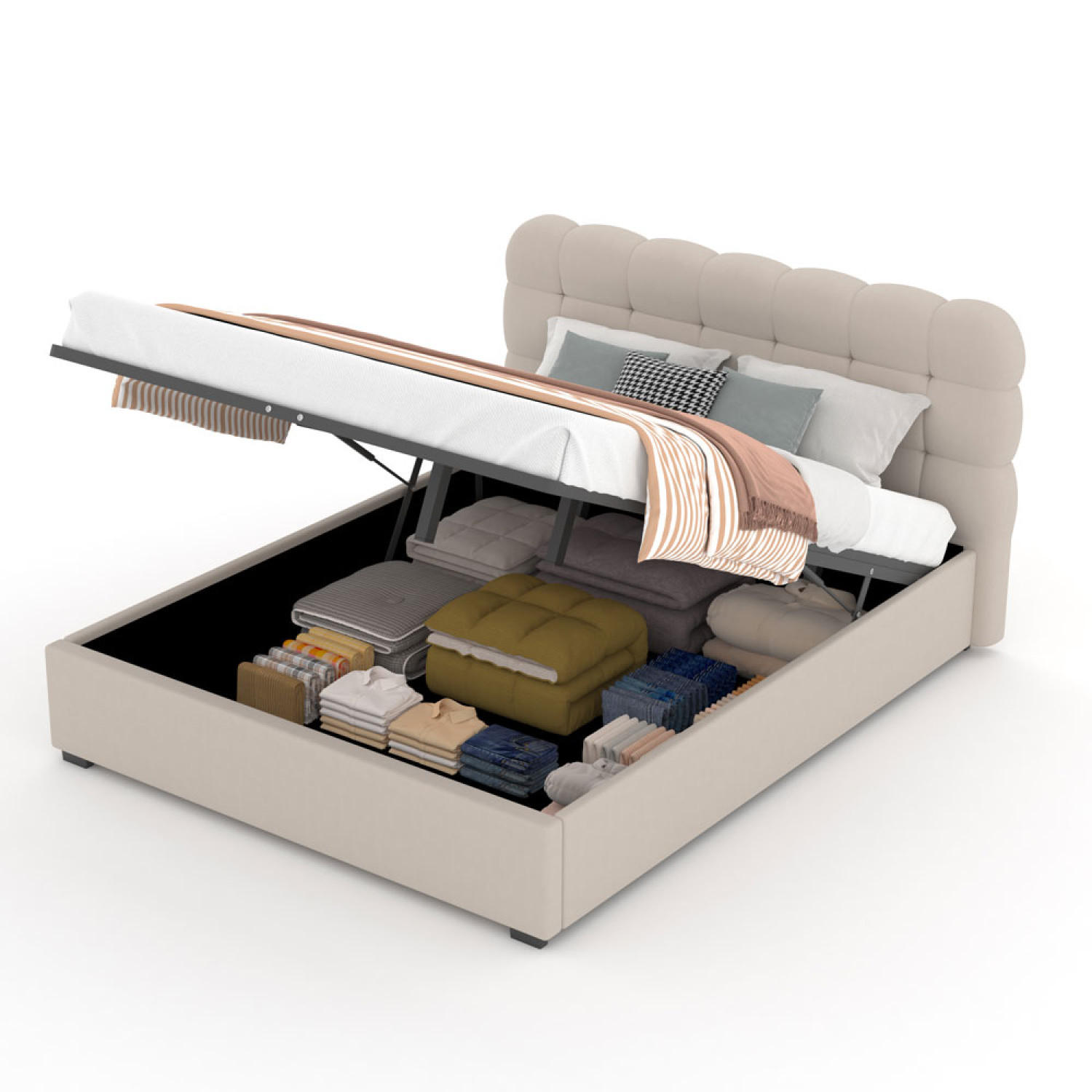 Concept Usine Bett Beige 160x200 cm