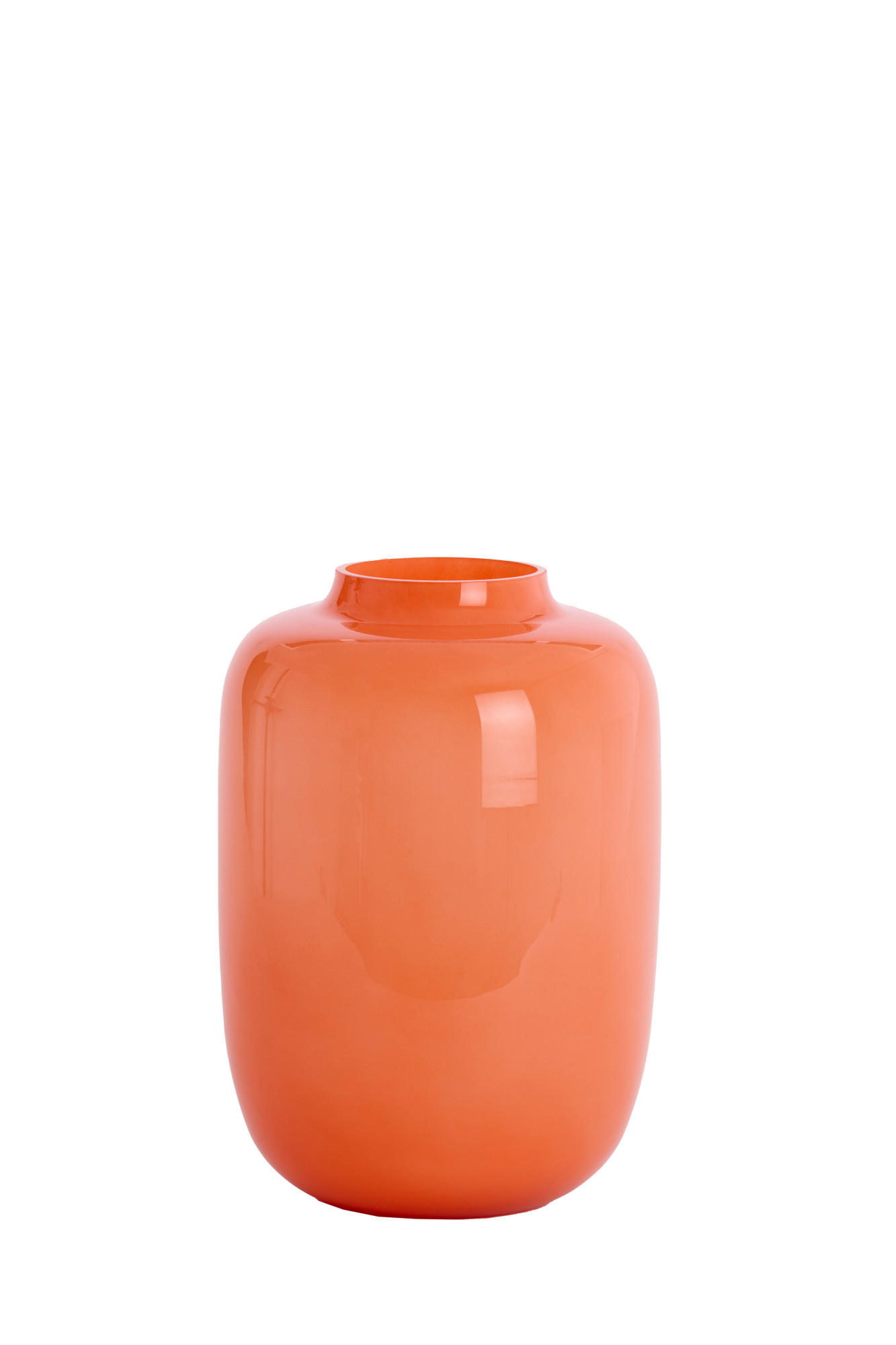 VASE Kobala Orange Ø24/34 cm - Orange, Glas (24/34cm) - Light & Living