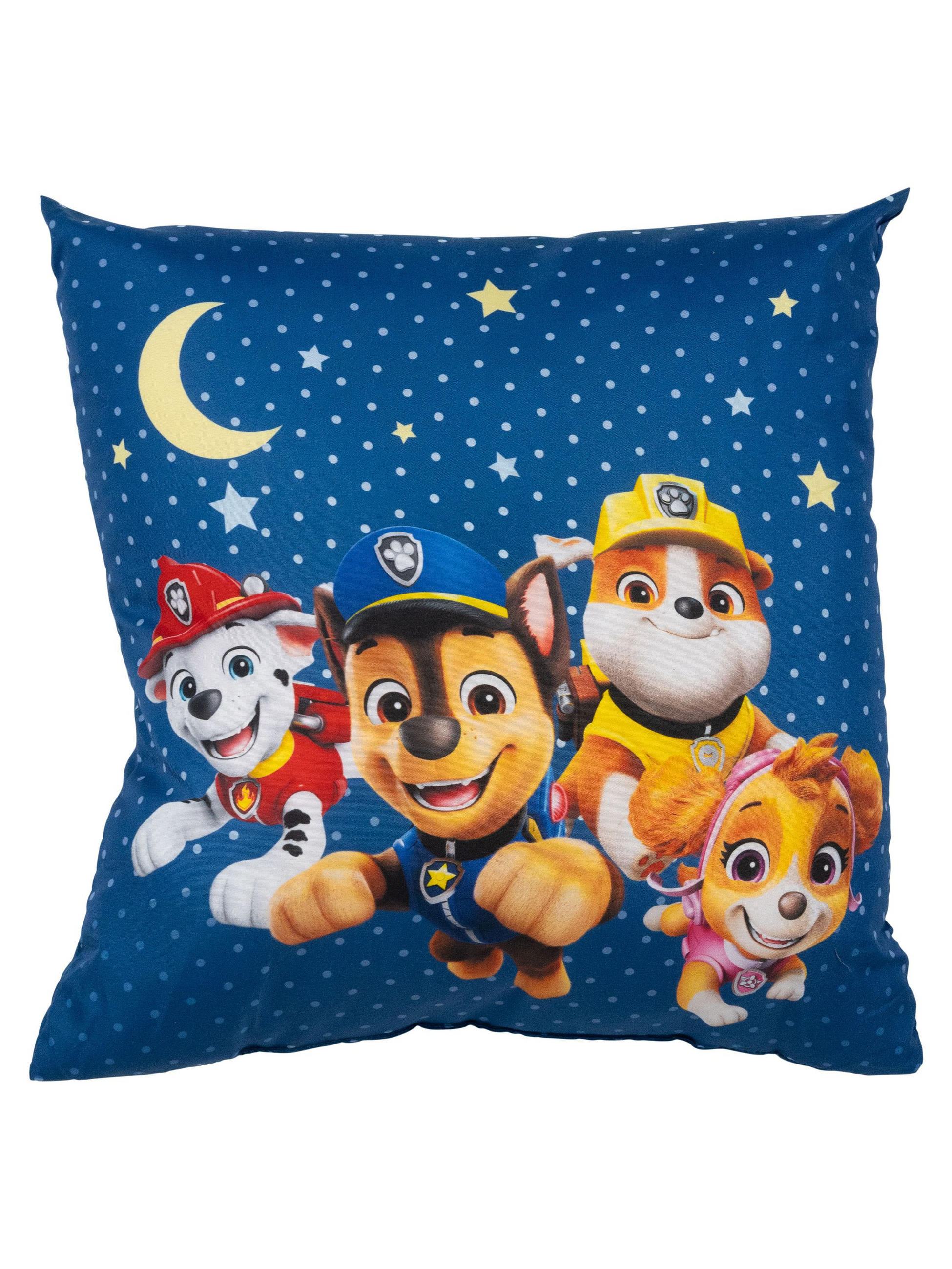 KINDERKISSEN Paw Patrol Mond & Sterne Blau 40 x 40 cm - Blau, Textil (40/40cm) - Paw Patrol