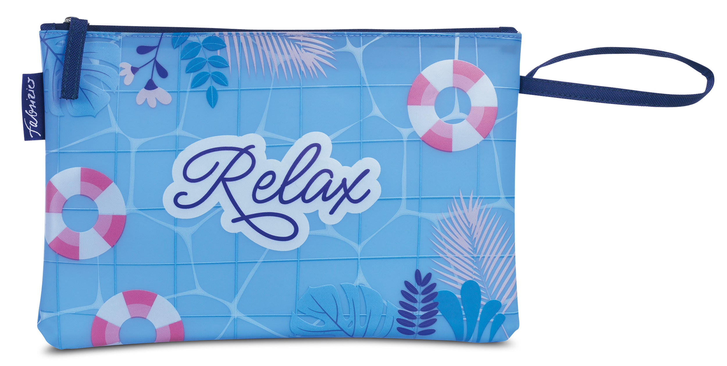 BIKINI WETBAG Relax Hellblau Badetasche wasserdichte Nasstasche - Hellblau, Kunststoff (20/20/30cm) - TiborTex