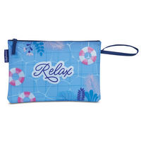 BIKINI WETBAG Relax Hellblau Badetasche wasserdichte Nasstasche - Hellblau, Kunststoff (20/20/30cm) - TiborTex