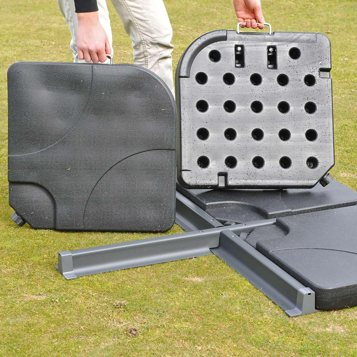 AMPELSCHIRM I Orange 300/300 cm - Orange, Textil (360/300cm) - MCW