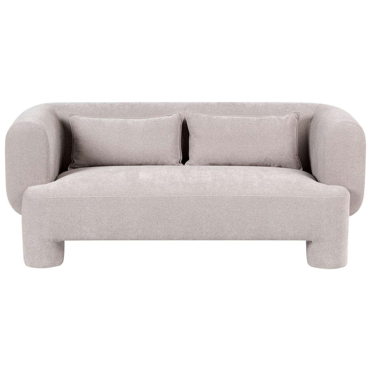 SOFA-SET 6-Sitzer Stoff Beige Hogbo - Beige, Textil (180/73/93cm) - Beliani