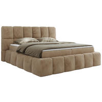 BOXBETT NIRA 200/200 - Beige Plüsch - H4 - Beige, Holz/Textil (200/200cm) - MKS