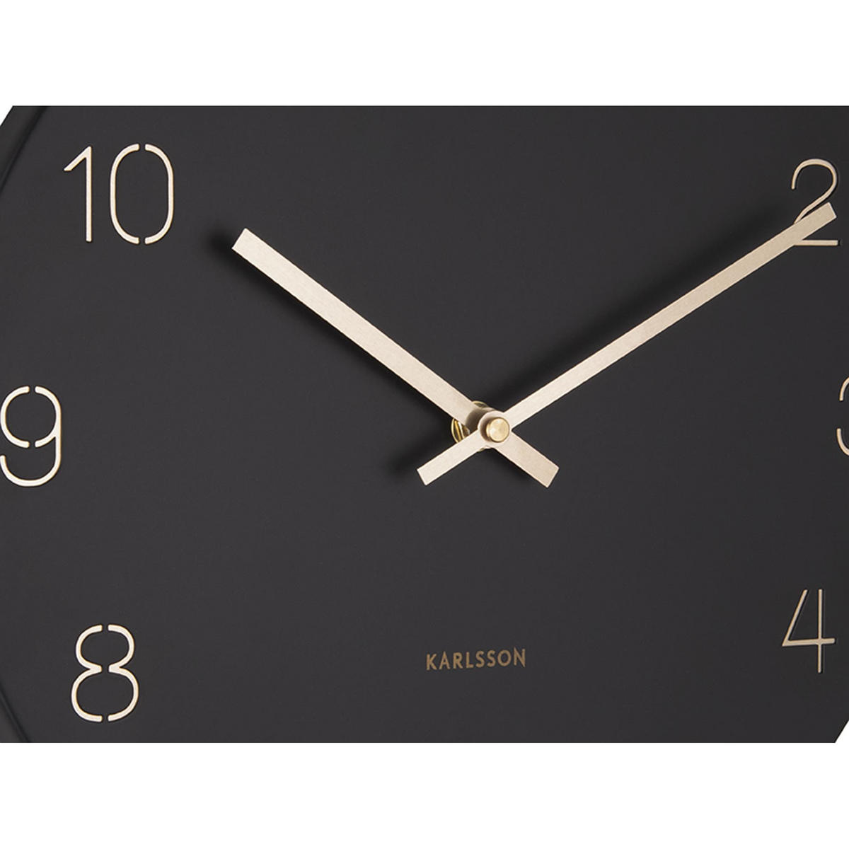 WANDUHR Schwarz 30x30cm - Schwarz, Metall (30/30/4cm) - ONZENO