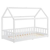 KINDERBETT Marli weiß 90x200 cm - Weiß, Holz (90/200cm) - Juskys