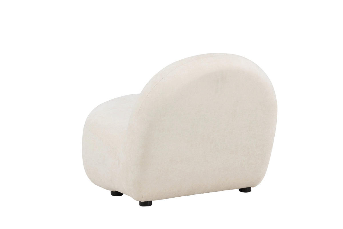 SESSEL, Omaha, Weiß, Holzwerkstoff / MDF / Polyester, 65 x 84 x 61 cm - Weiß, Holzwerkstoff/Textil (65/61/84cm) - ebuy24