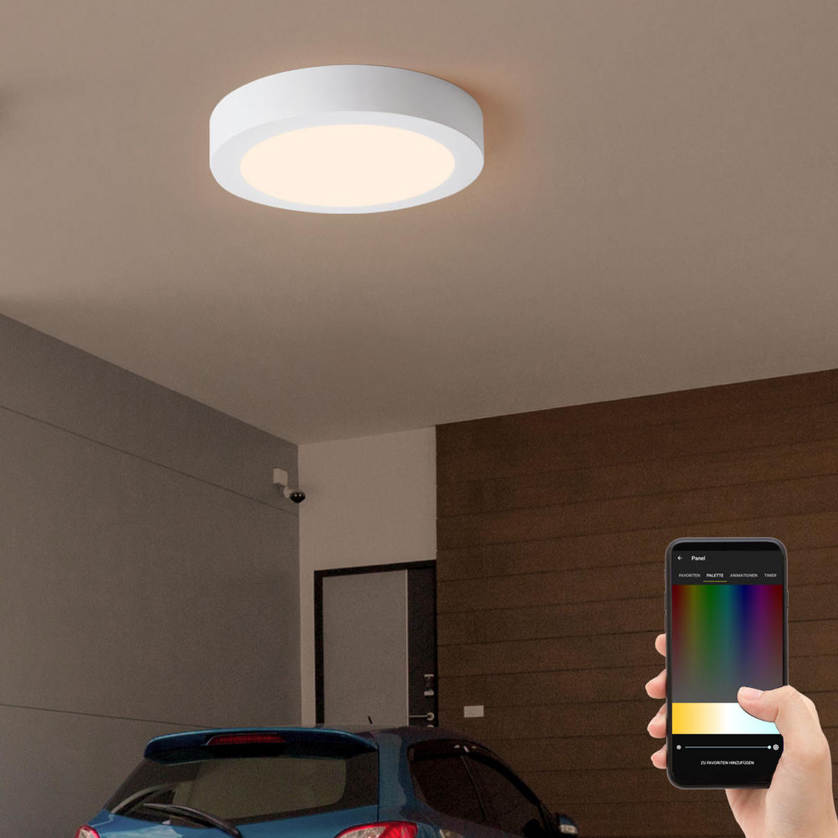 LED AUSSENLEUCHTE Alu Weiß 2er Set - Weiß, Kunststoff (22.5/22.5/3.5cm)