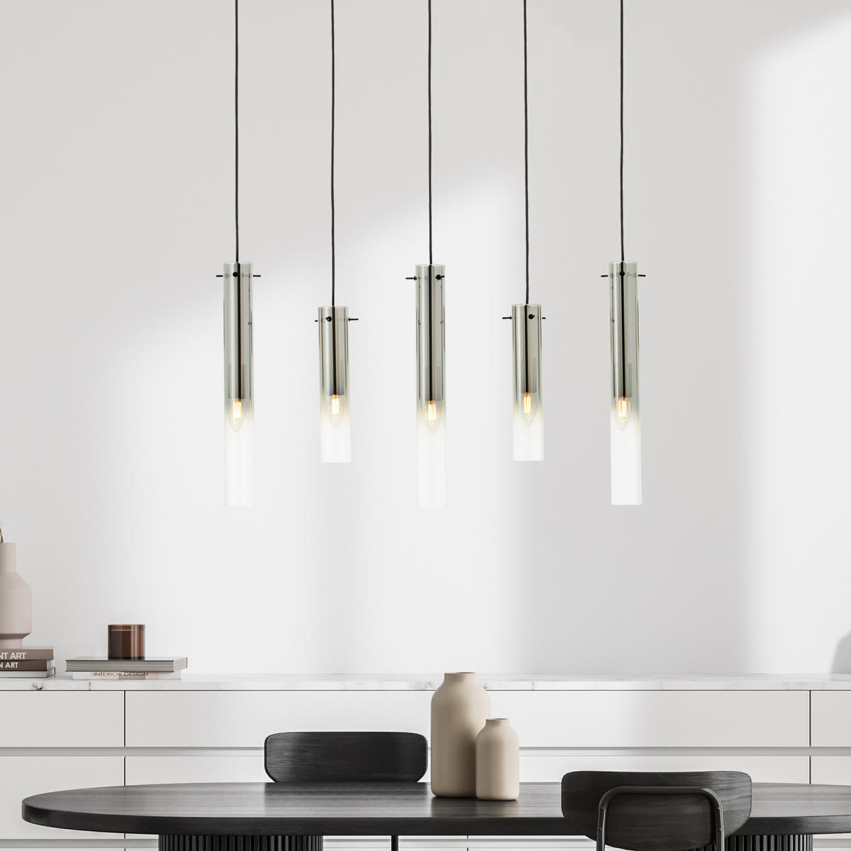 PENDELLEUCHTE Glasini 99210/06 - Orange, Metall (11.5/95/199cm) - Brilliant