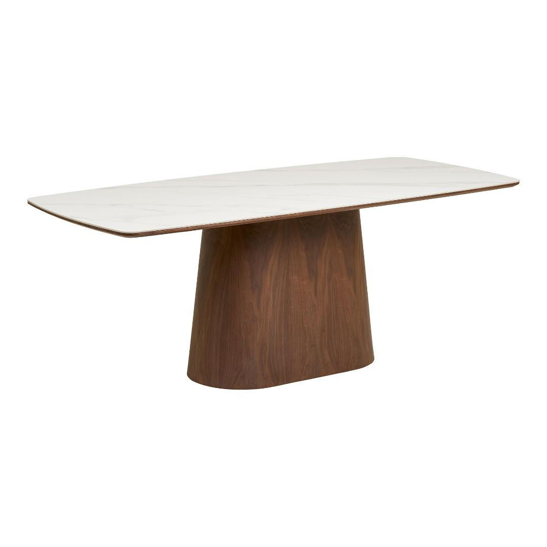 ESSTISCH, Frida, Weiß, Holzwerkstoff / MDF / Keramik, 200 x 90 x 76 cm - Weiß, Holzwerkstoff (90/200/76cm) - ebuy24