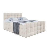 BOXSPRINGBETT APO-Z KING - 160 x 200 - H3/H4 - Ecru - Beige, Holzwerkstoff (160/200cm) - ALTDECOR