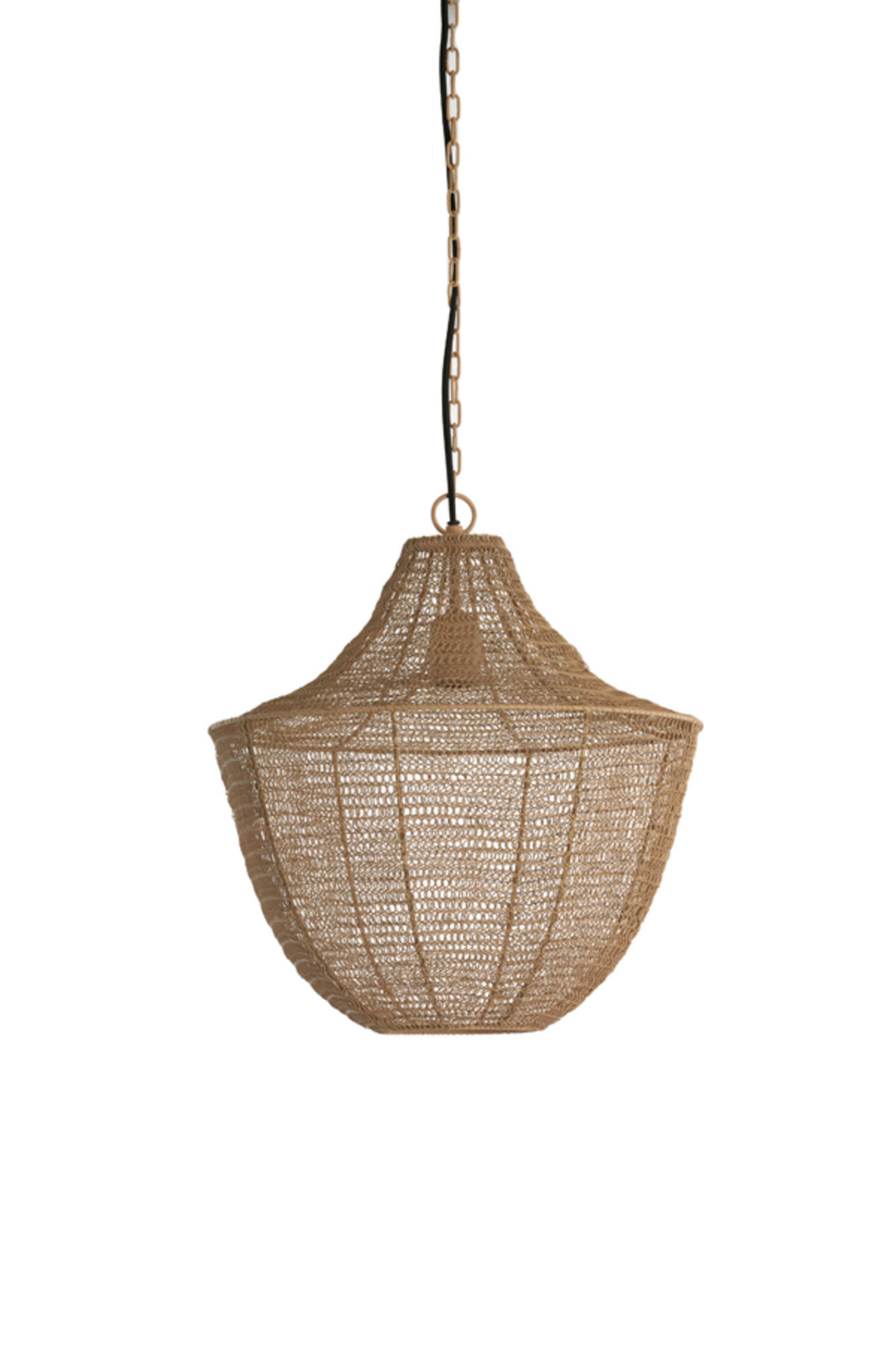 HÄNGELAMPE Sharika Braun Ø40/44 cm - Braun, Metall (40/40/44cm) - Light & Living