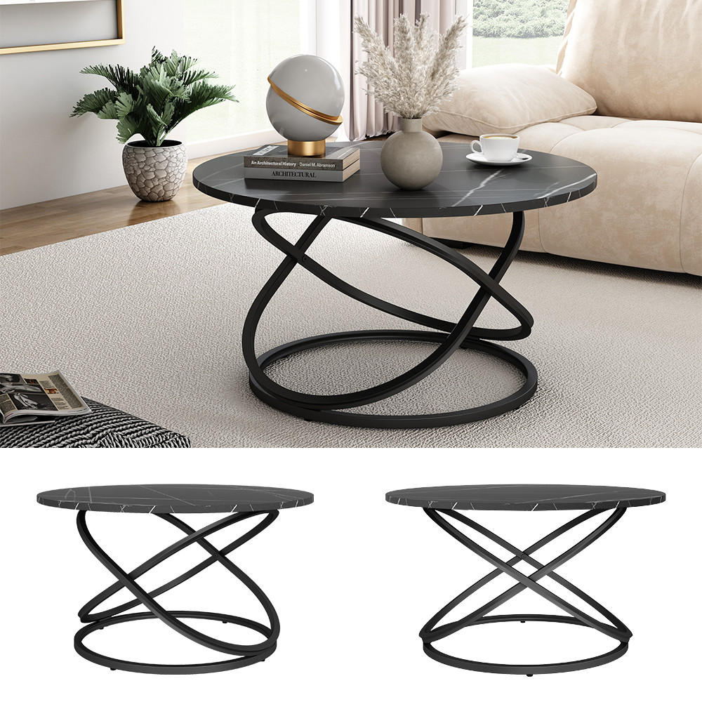 COUCHTISCH Calgary Schwarz 79.5 x 62 cm mit große Arbeitsfläche - Schwarz, Holzwerkstoff (62/79.5/46cm) - Vicco