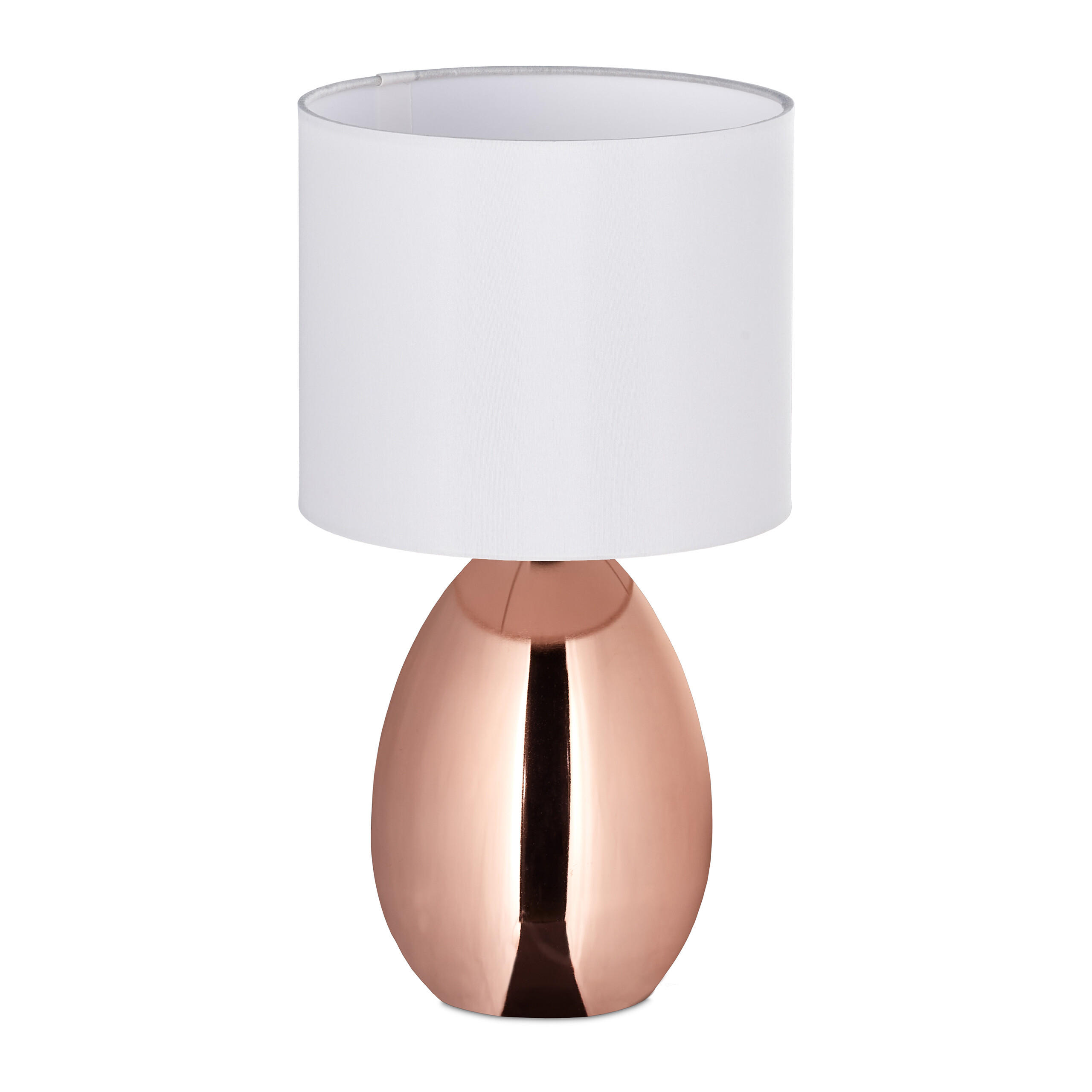 LAMPĂ Cupru de masă metal textil E14