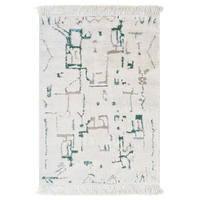 TEPPICH mit Grafik und Designmotiv blau - Blau, Textil (120/170cm) - AFK Living