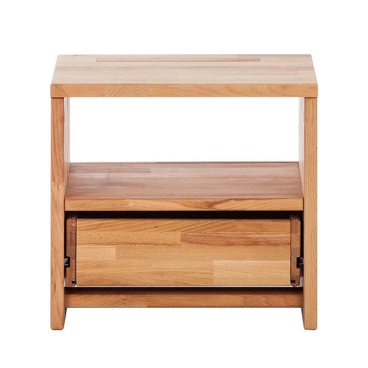 NACHTKOMMODE - Kernbuche massiv - geölt - Kernbuche, Holz (40/37/33cm) - home24