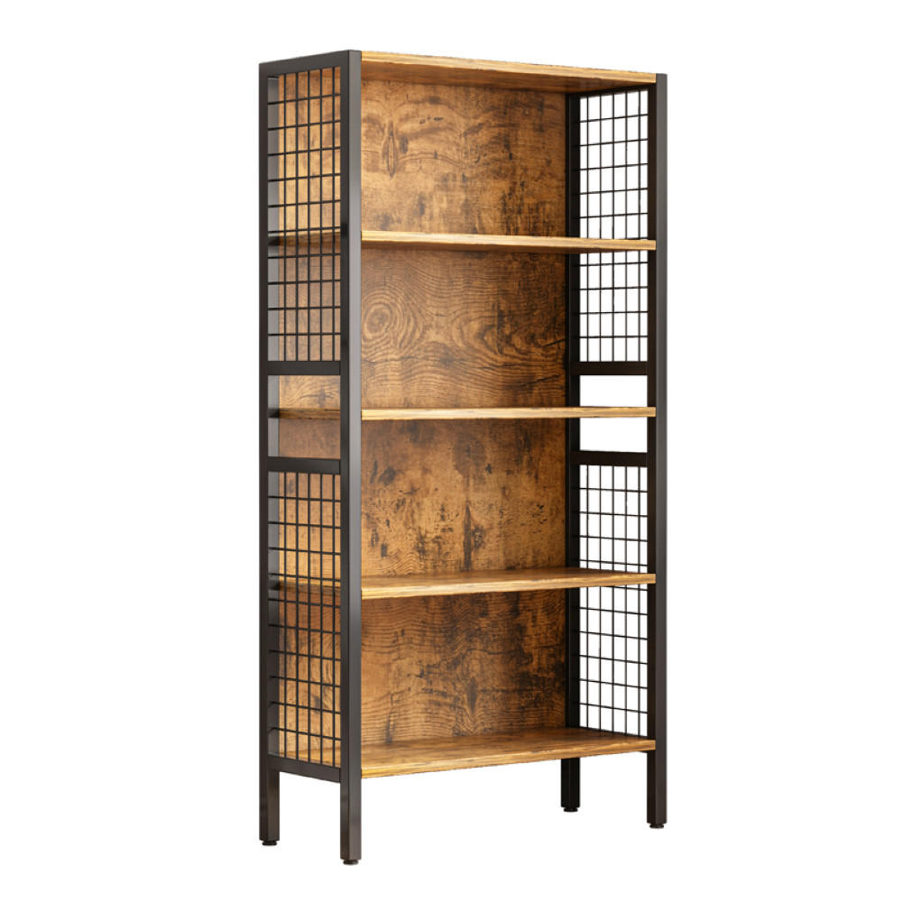 Rebiko Bücherregal, Braun 74x155x30 cm