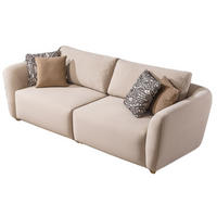 SOFA Rubato 2-Sitzer Samt Beige - Beige, Holz/Textil (200/70/100cm) - Villa Möbel