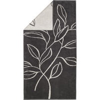 HANDTÜCHER ATELIER FLORAL 6239 BASALT - 77 - Grau, Textil (70/140cm) - Cawoe