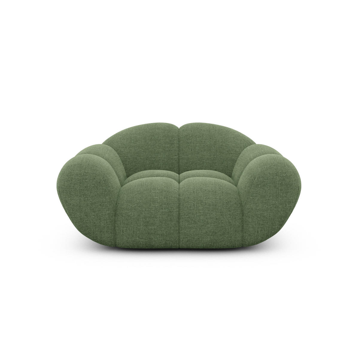 SESSEL Strukturstoff Grün - Grün, Textil (135/70/93cm) - VAROYAL