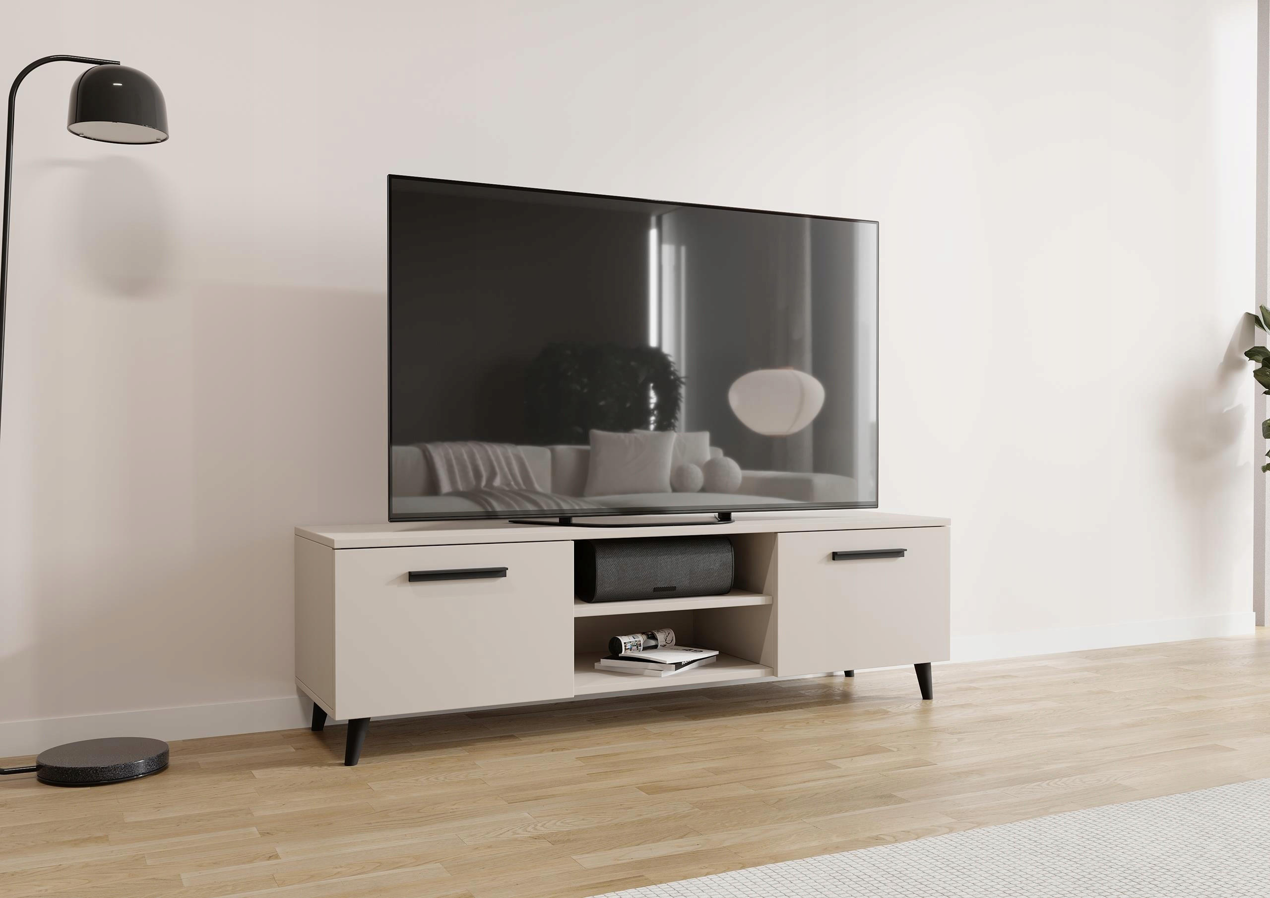FERNSEHKOMMODE Bergen Kaschmir 150/40/47 cm - Kaschmir, Holzwerkstoff (150/47/40cm) - Matkam Möbel
