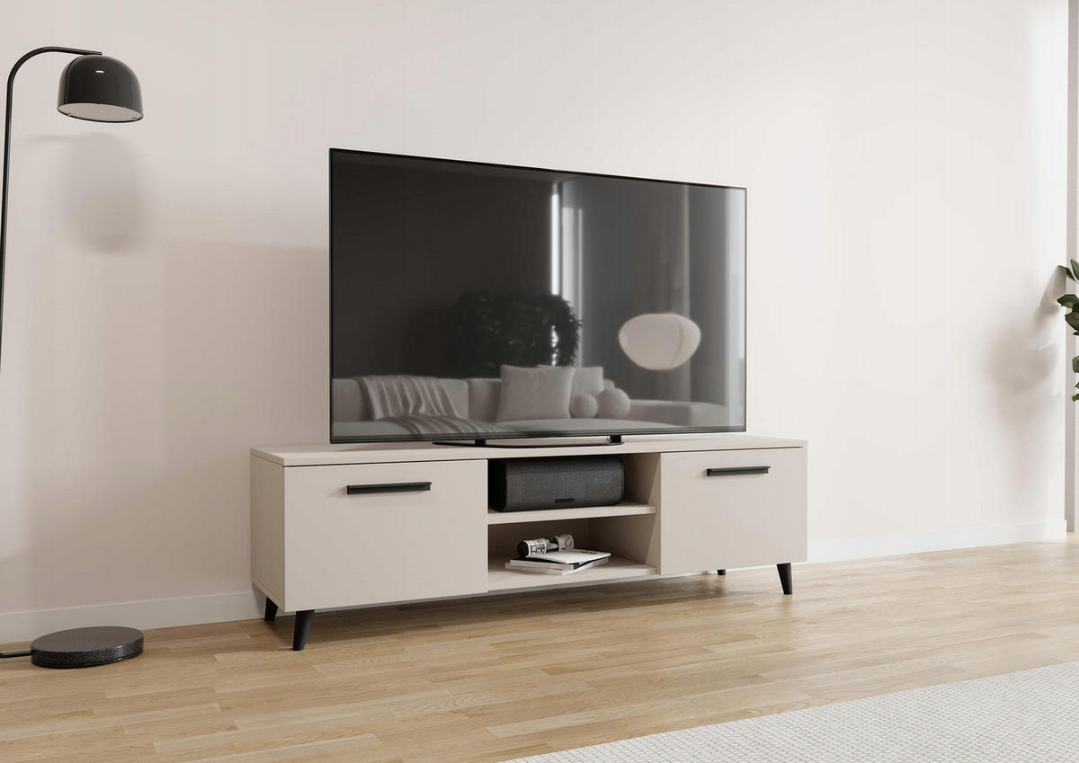 FERNSEHKOMMODE Bergen Kaschmir 150/40/47 cm - Kaschmir, Holzwerkstoff (150/47/40cm) - Matkam Möbel