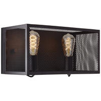 WANDLEUCHTE Maze 99732/86 - Schwarz, Metall (40/20/20cm) - Brilliant