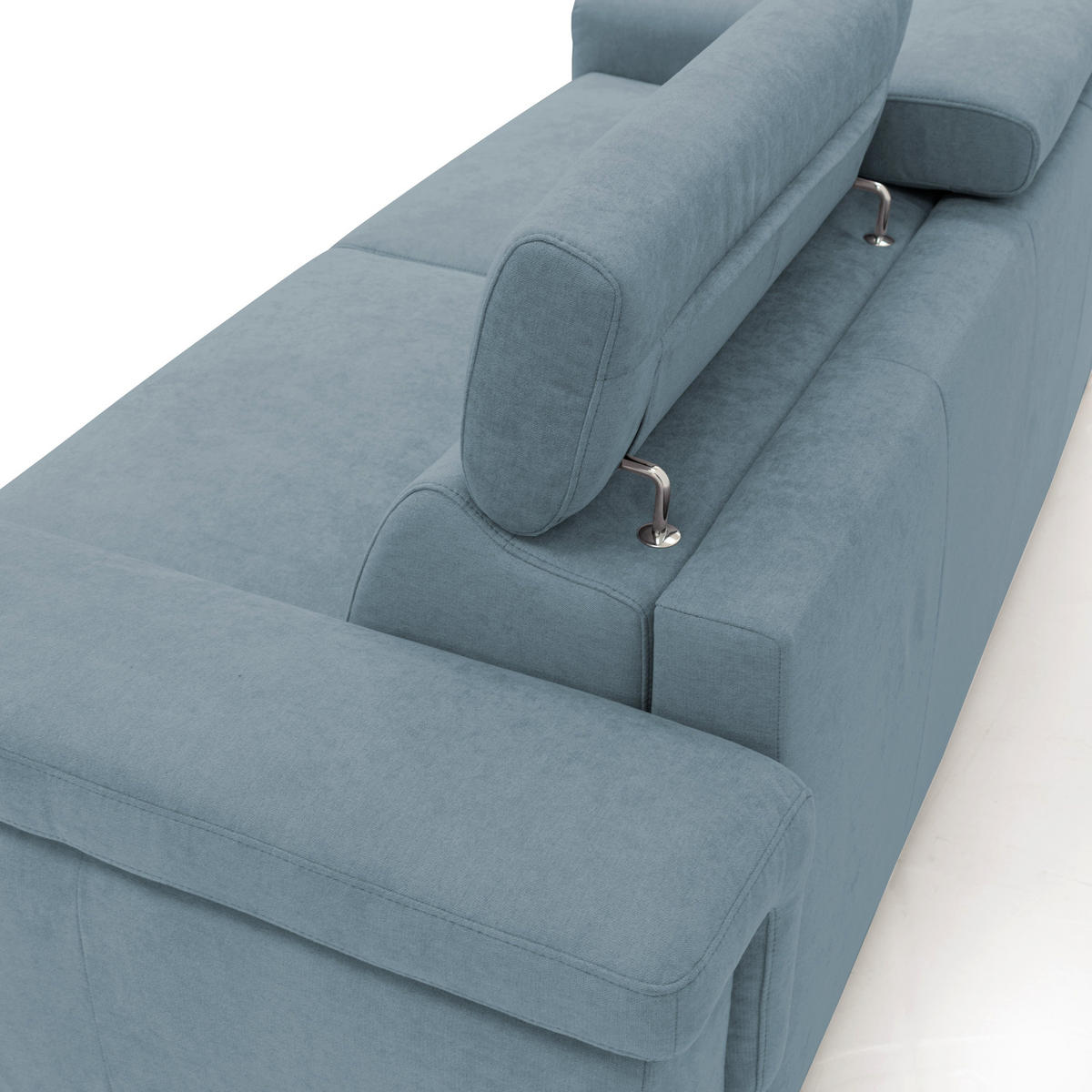 SCHLAFSOFA Giunone - Hellblau, Textil (240/100/95cm) - Divani.store