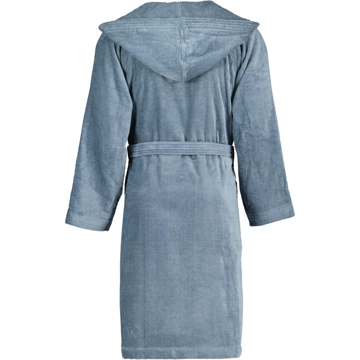 BADEMANTEL UNISEX KURZMANTEL MIT KAPUZE TEXAS FLANELL - 7400 - Grau, Textil (Snull) - Vossen