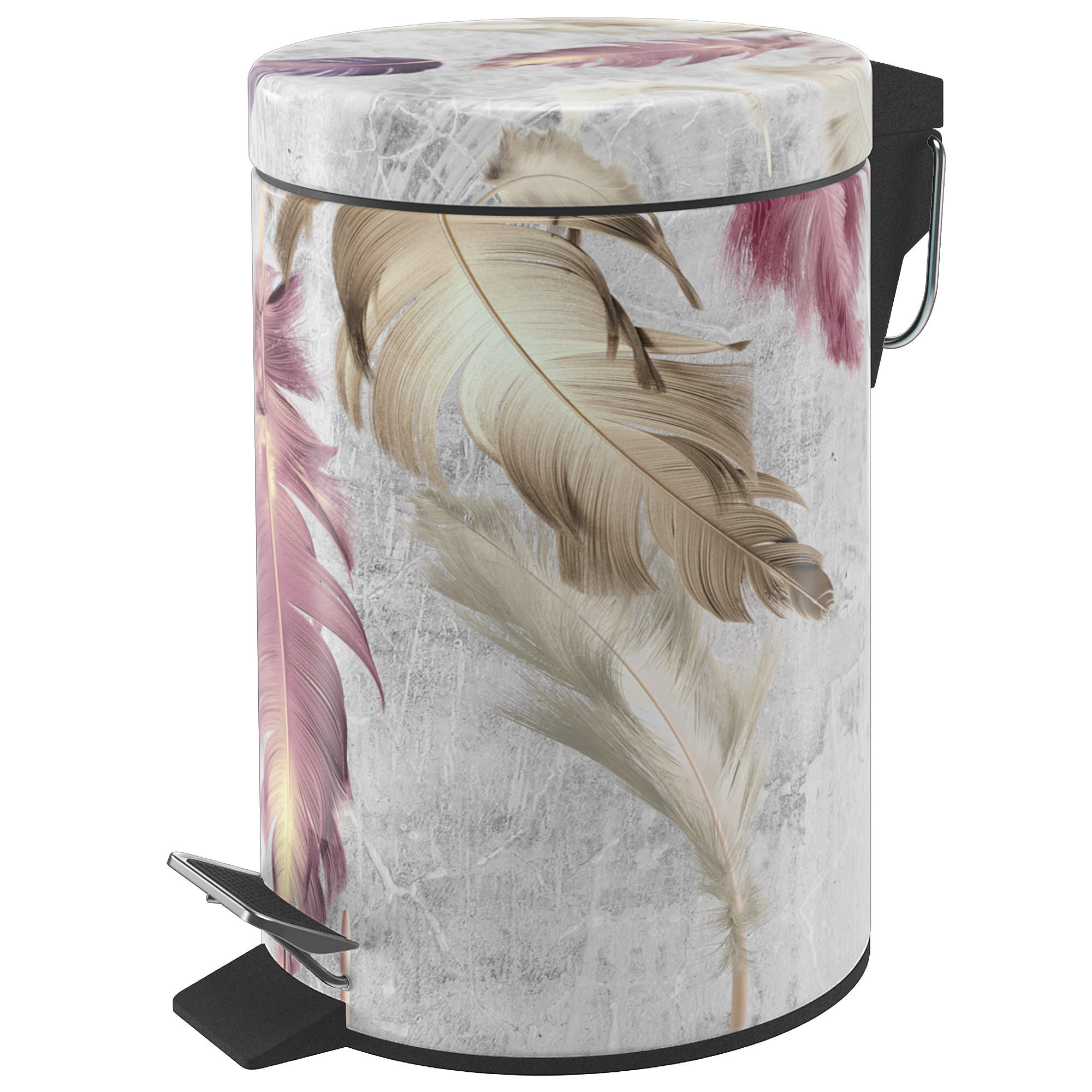 Sanilo Kosmetikeimer Lila, Grau, Beige 17x25x25 cm
