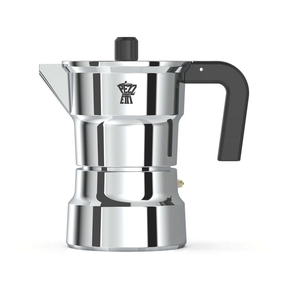 ESPRESSOKOCHER Silber 9/9/18 cm SOL003CPX - Silberfarben, Metall (9/18/9cm) - Pezzetti 