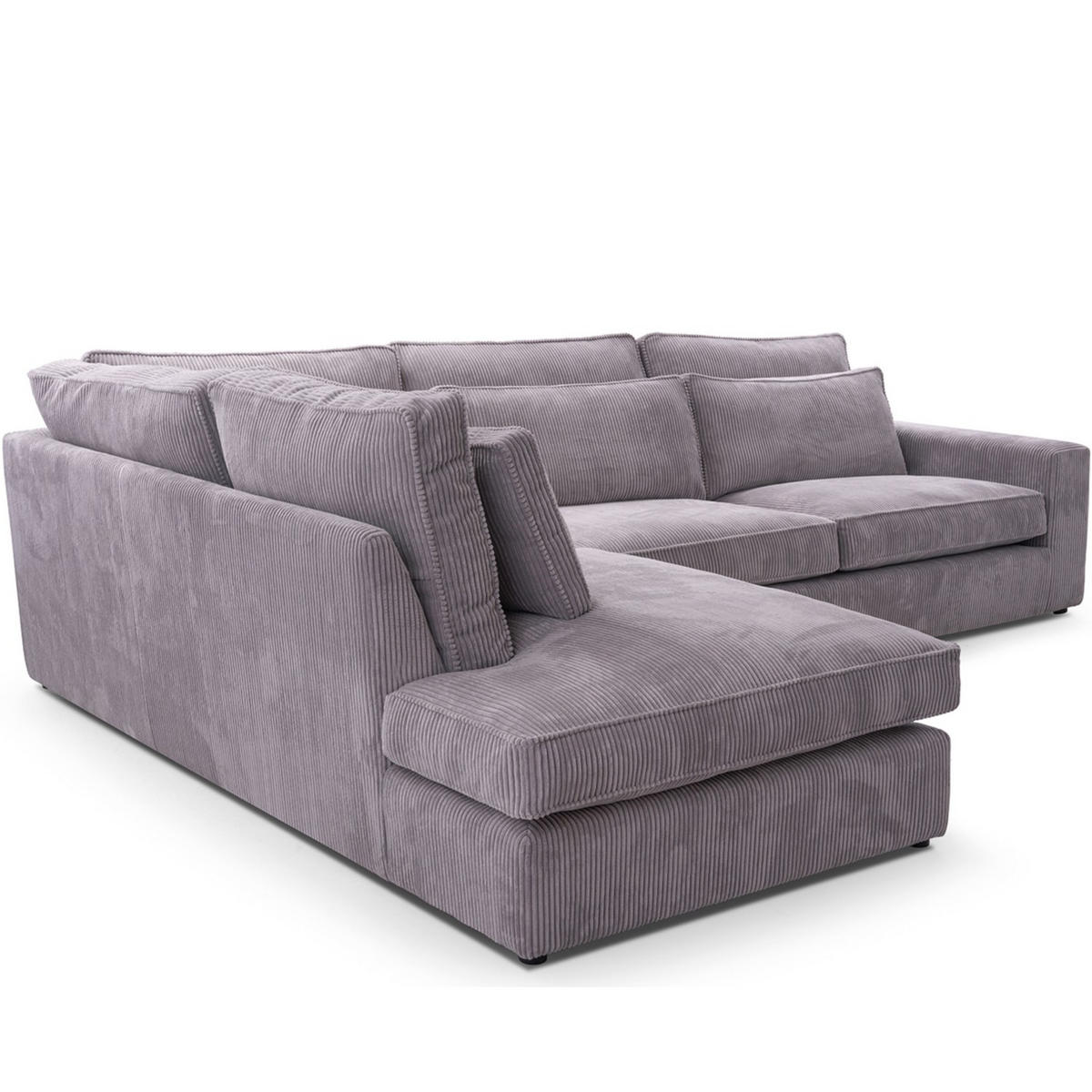 ECKSOFA LINKS IMPERA Modern 4/5 Sitzer, Grau - Grau, Textil (314/224cm) - KONSIMO®