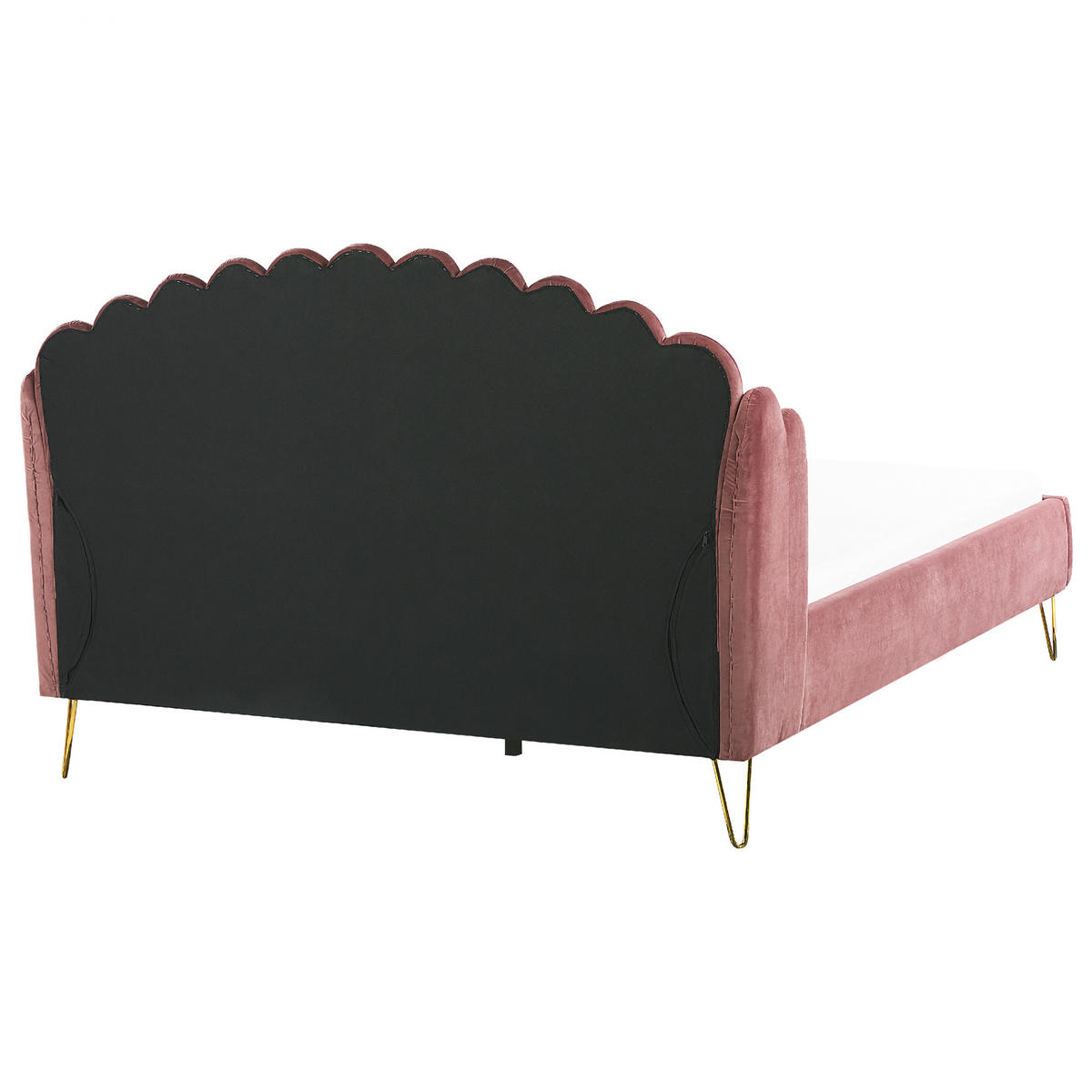 POLSTERBETT 180/200cm Rosa Ambillou - Pink, Textil (180/200cm) - Beliani
