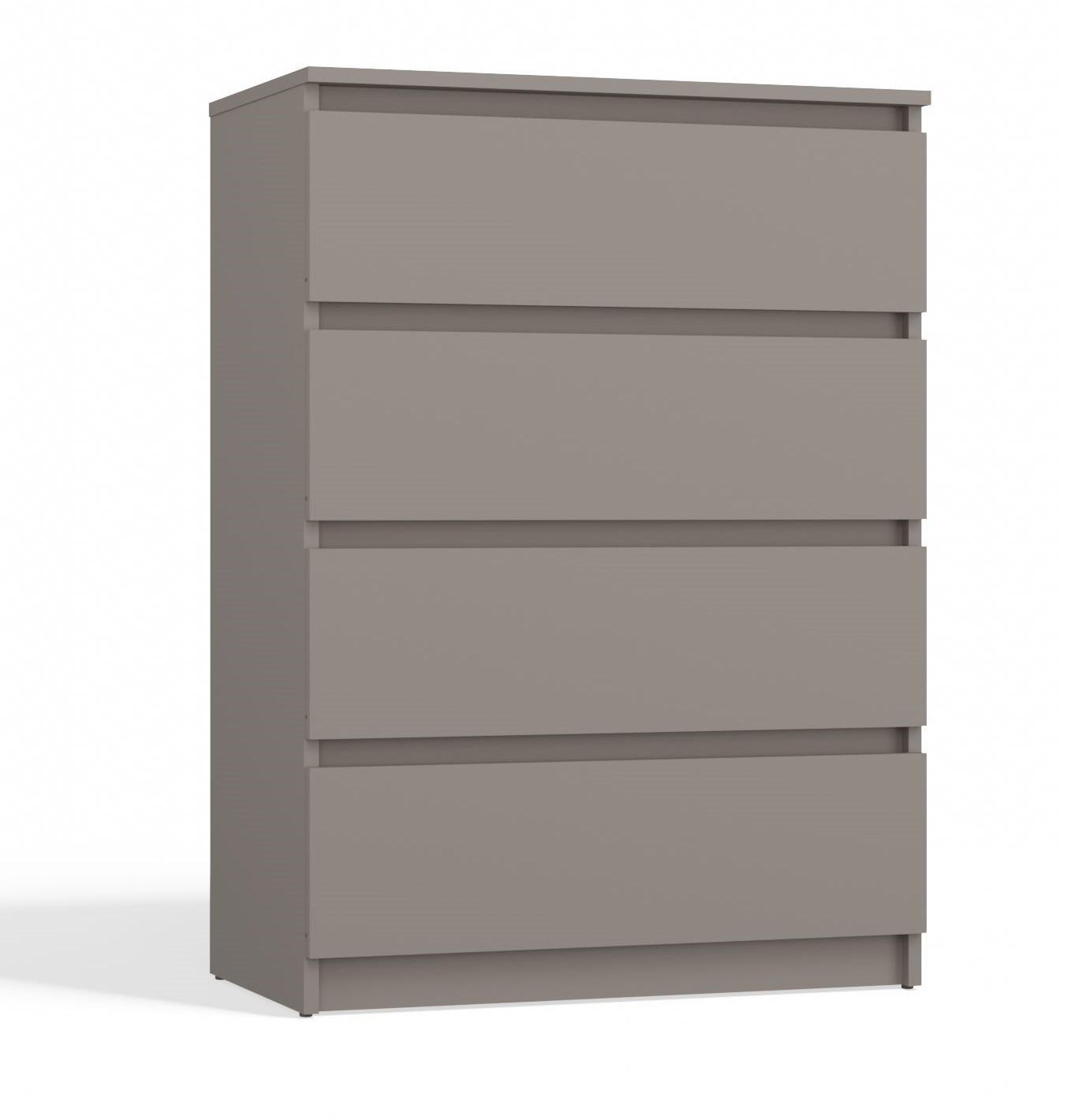 KOMMODE 4 SCHUBLADEN M4 - GRAU - Grau, Holzwerkstoff (70/97/40cm) - CDF