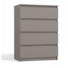 KOMMODE 4 SCHUBLADEN M4 - GRAU - Grau, Holzwerkstoff (70/97/40cm) - CDF