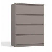 KOMMODE 4 SCHUBLADEN M4 - GRAU - Grau, Holzwerkstoff (70/97/40cm) - CDF