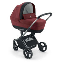 KOMBI-KINDERWAGEN 3-in-1 Slick inkl. Babyschale, Fusssack & Wickeltasche - Bordeaux/Schwarz, Kunststoff (60/100/123cm) - Cam il Mondo del Bambino S.p.A.