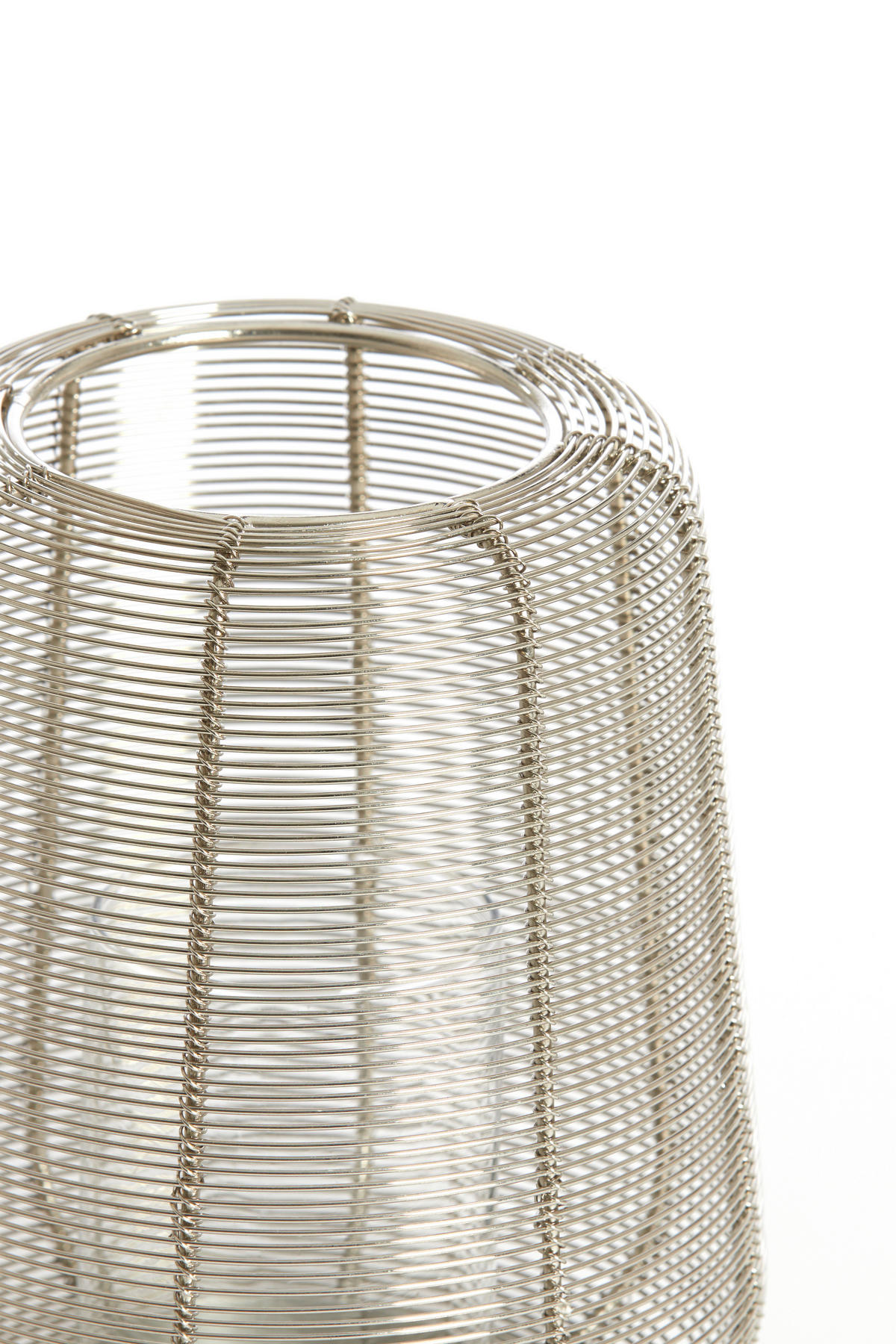 WINDLICHT Adeta Silber Ø18/21 cm - Silberfarben, Metall (18/21/18cm) - Light & Living