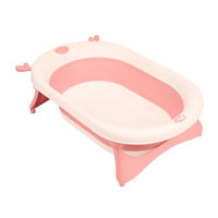 BABYBADEWANNE Foldy rosa Wasserablauf, leicht zu reinigen, ab Geburt - Rosa, Kunststoff (51/81.5cm) - Kikka boo