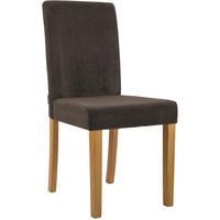 ESSZIMMERSTUHL Cord Braun - Naturfarben/Braun, Holz/Textil (41/91/47cm) - CLP