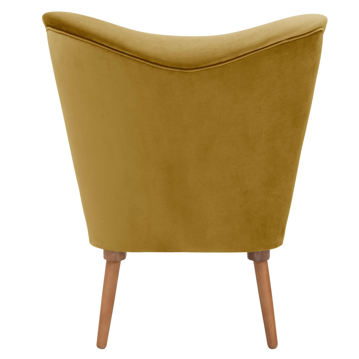 COCKTAILSESSEL Kayra Samtvelours mais - Currygelb, Kunststoff (72/90/74cm) - 58aufmkessel