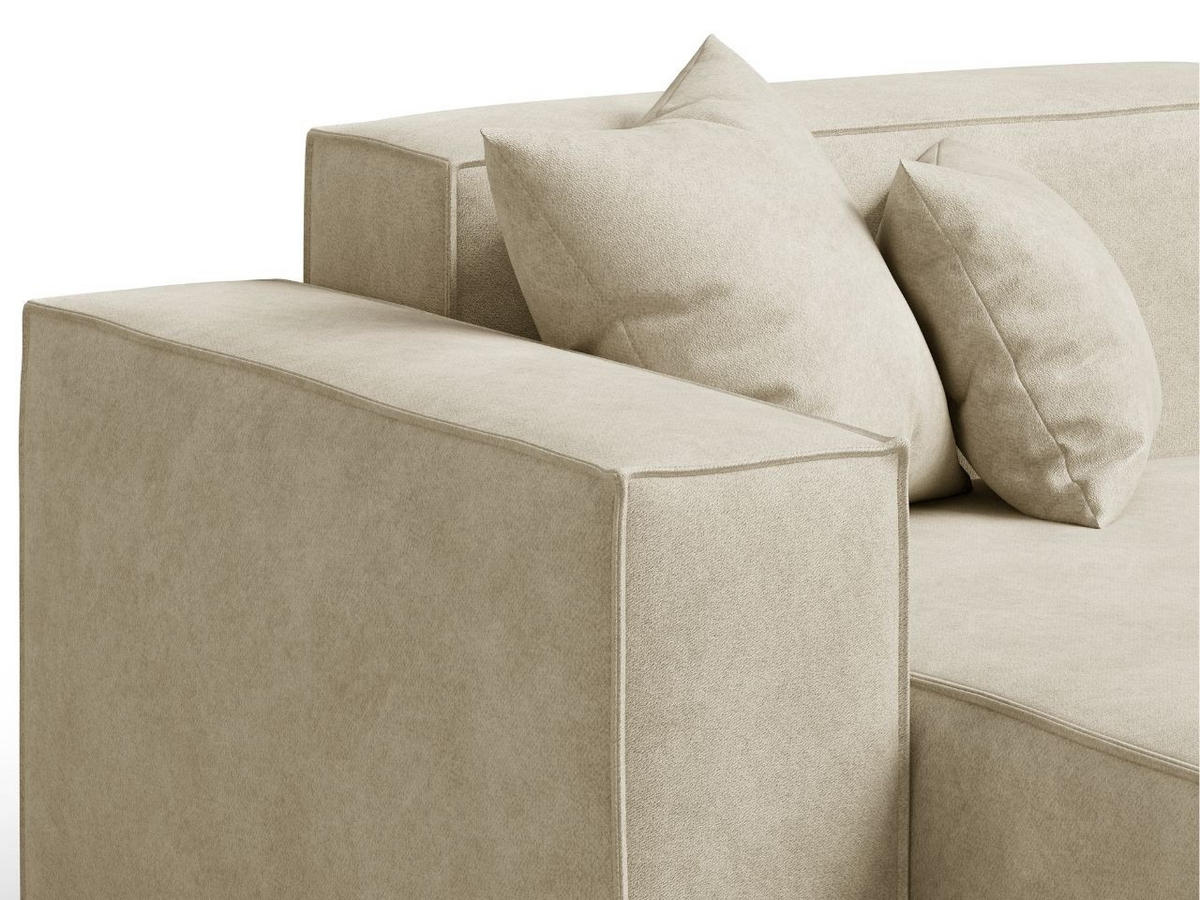ECKSOFA Arizona Beige Links - Beige, Holz/Textil (180/265cm) - Graingold