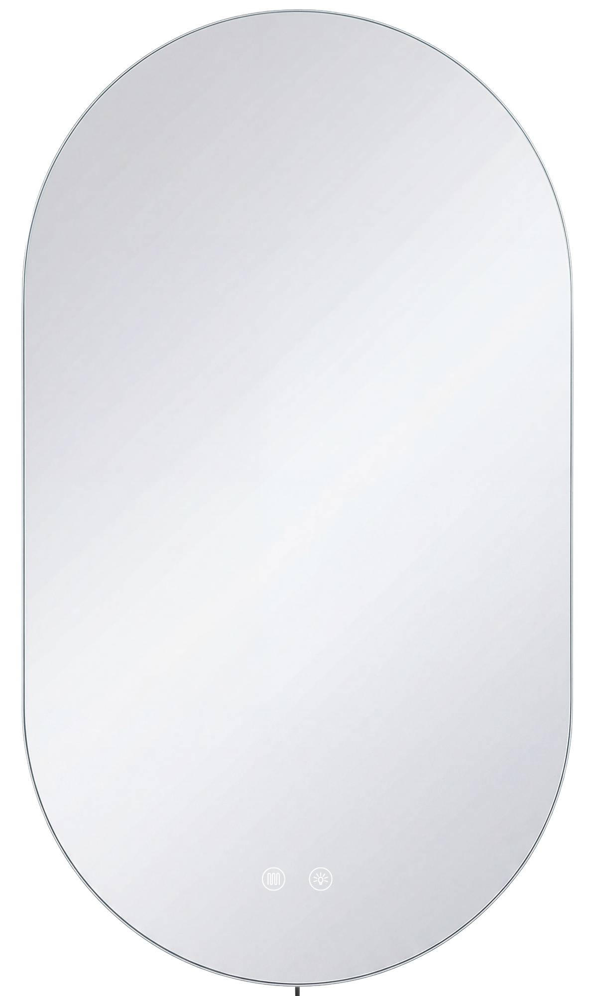 BADEZIMMERSPIEGEL flach 60/3/100 cm Glas Klarglas - Klar, Glas (60/100/3cm) - CLP