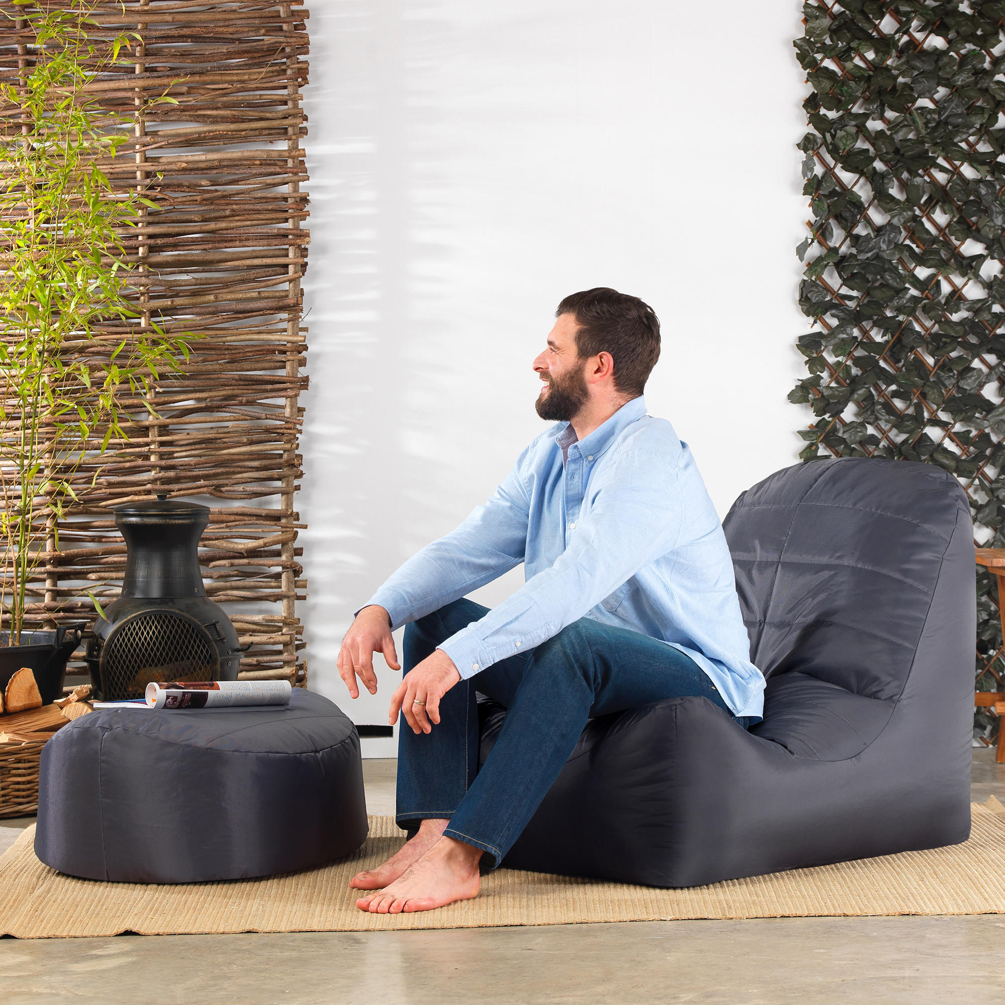 HOCKER Vista - Grau, Kunststoff (68/31/54cm) - Veeva