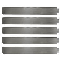 RASENKANTE Silber 100 x 18 cm 10 Meter - Silberfarben, Metall (100/18/0.7cm) - OK-Living