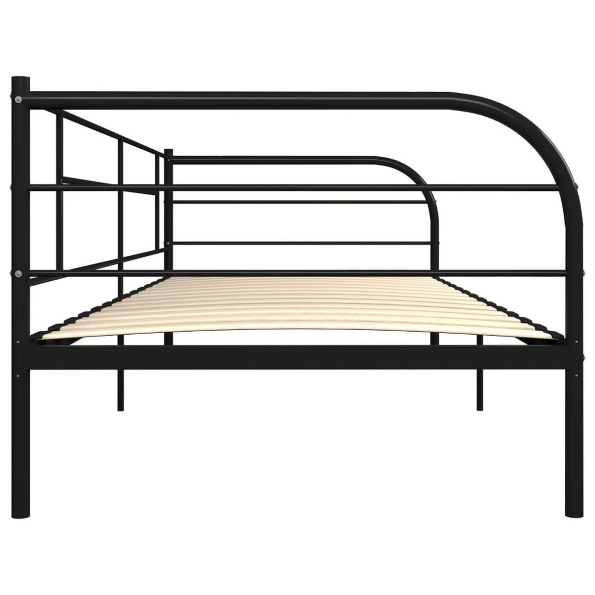 METALLBETT Herbert 96/207 cm - Schwarz, Metall (90/200cm) - Nettlife