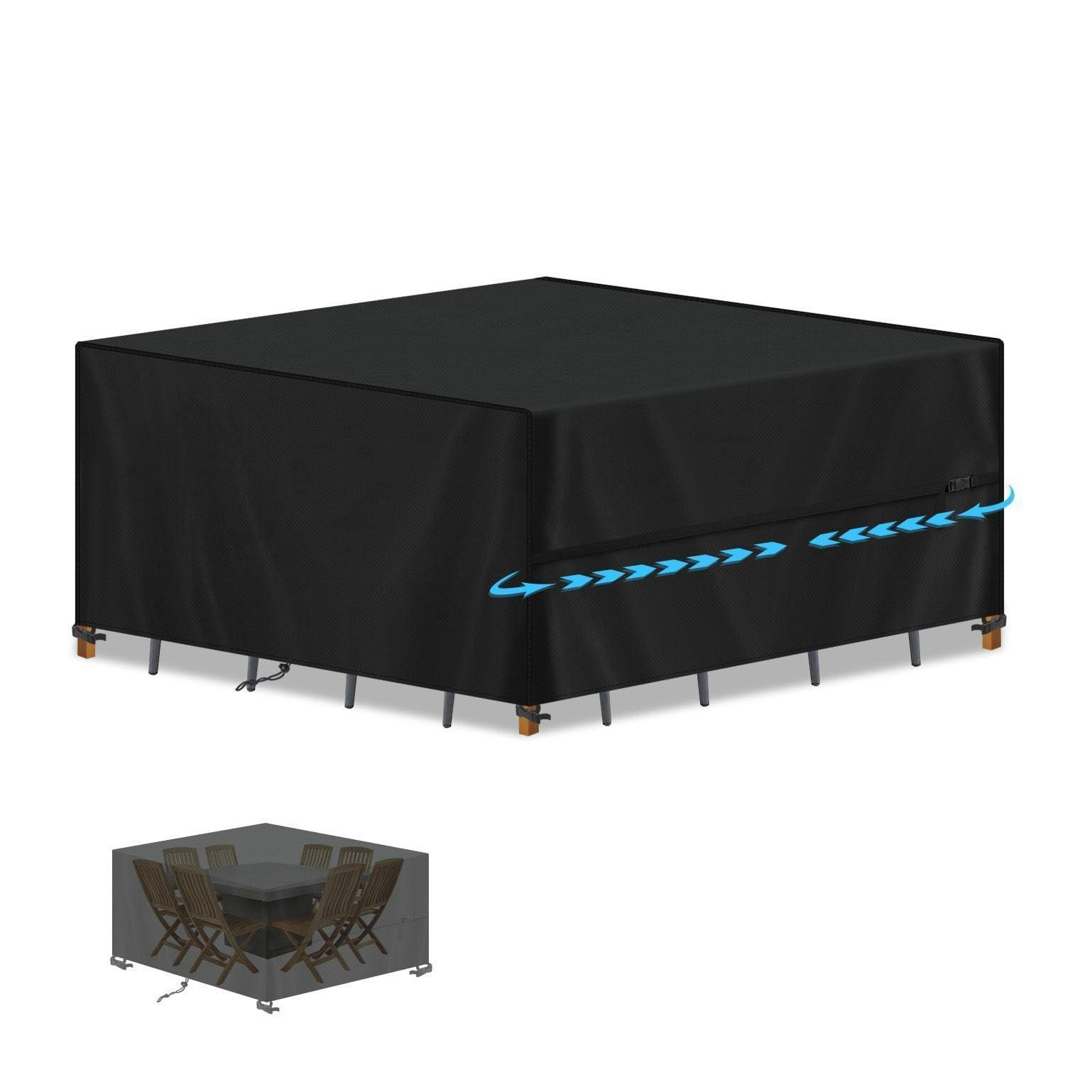 XXXLutz Abdeckung Schwarz 190x75x190 cm