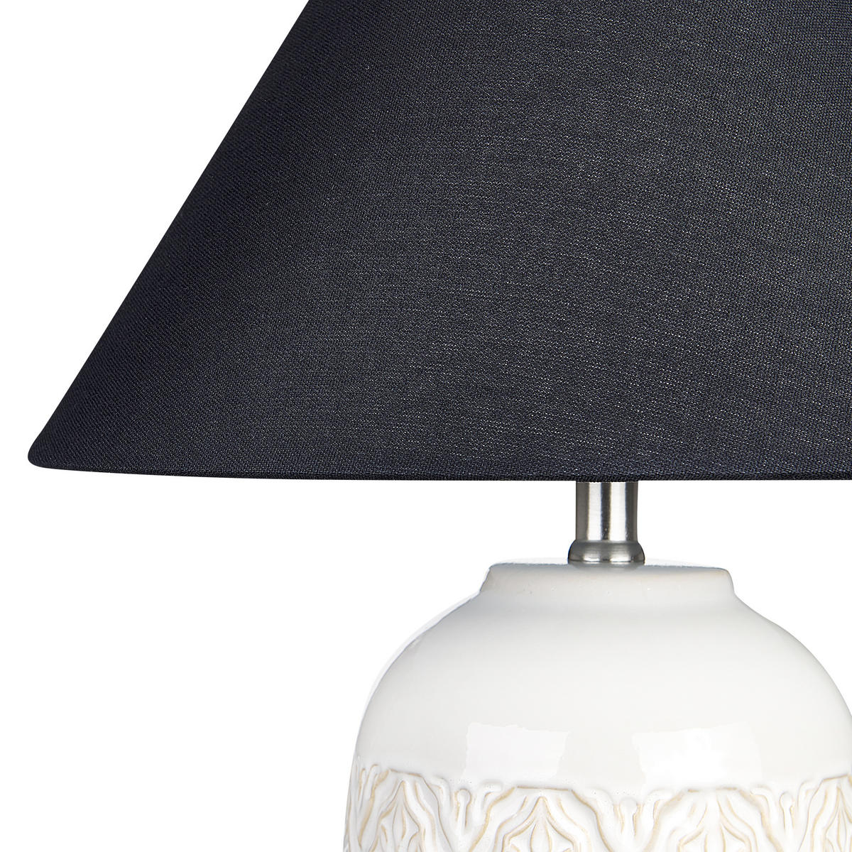 TISCHLAMPE Telire 40/40/56 cm - Beige, Keramik (40/40/56cm) - Beliani