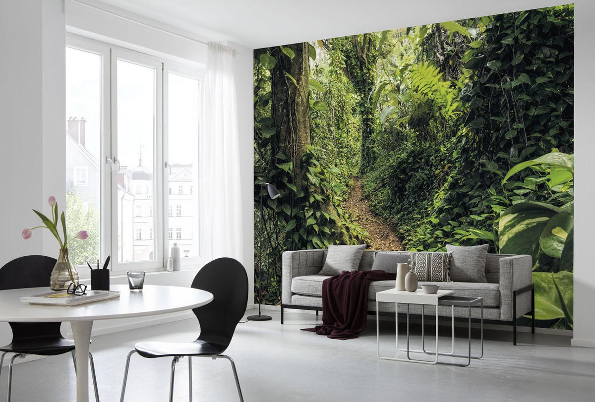 FOTOTAPETE Wald 400 x 250 cm - Grün, Papier (400/250cm) - Sanders & Sanders